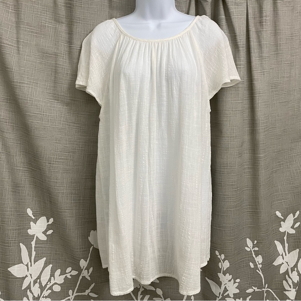 Kona Sol White Swimsuit Coverup S Small